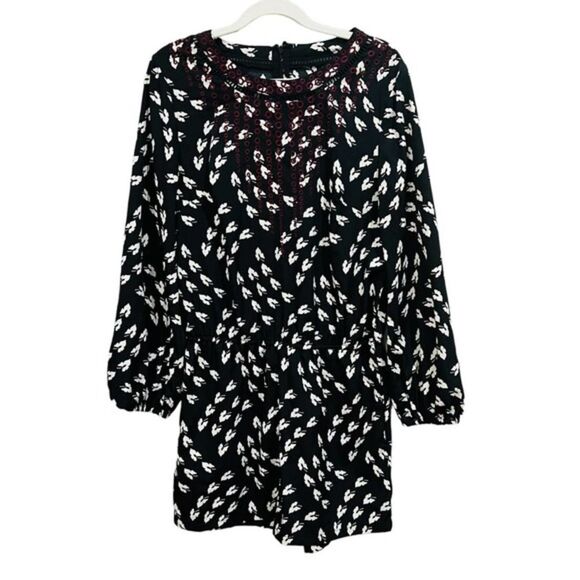 Ranna Gill Anthropologie Long Sleeve Printed Madine Romper Size small - Picture 3 of 13